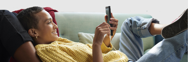 Student Looking at Phone