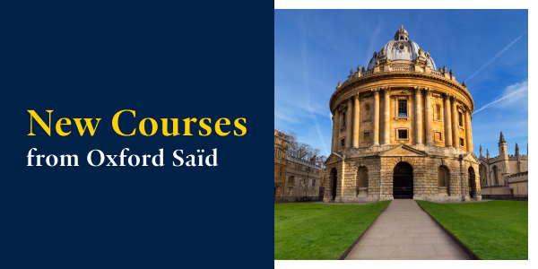 New courses from Oxford Saïd