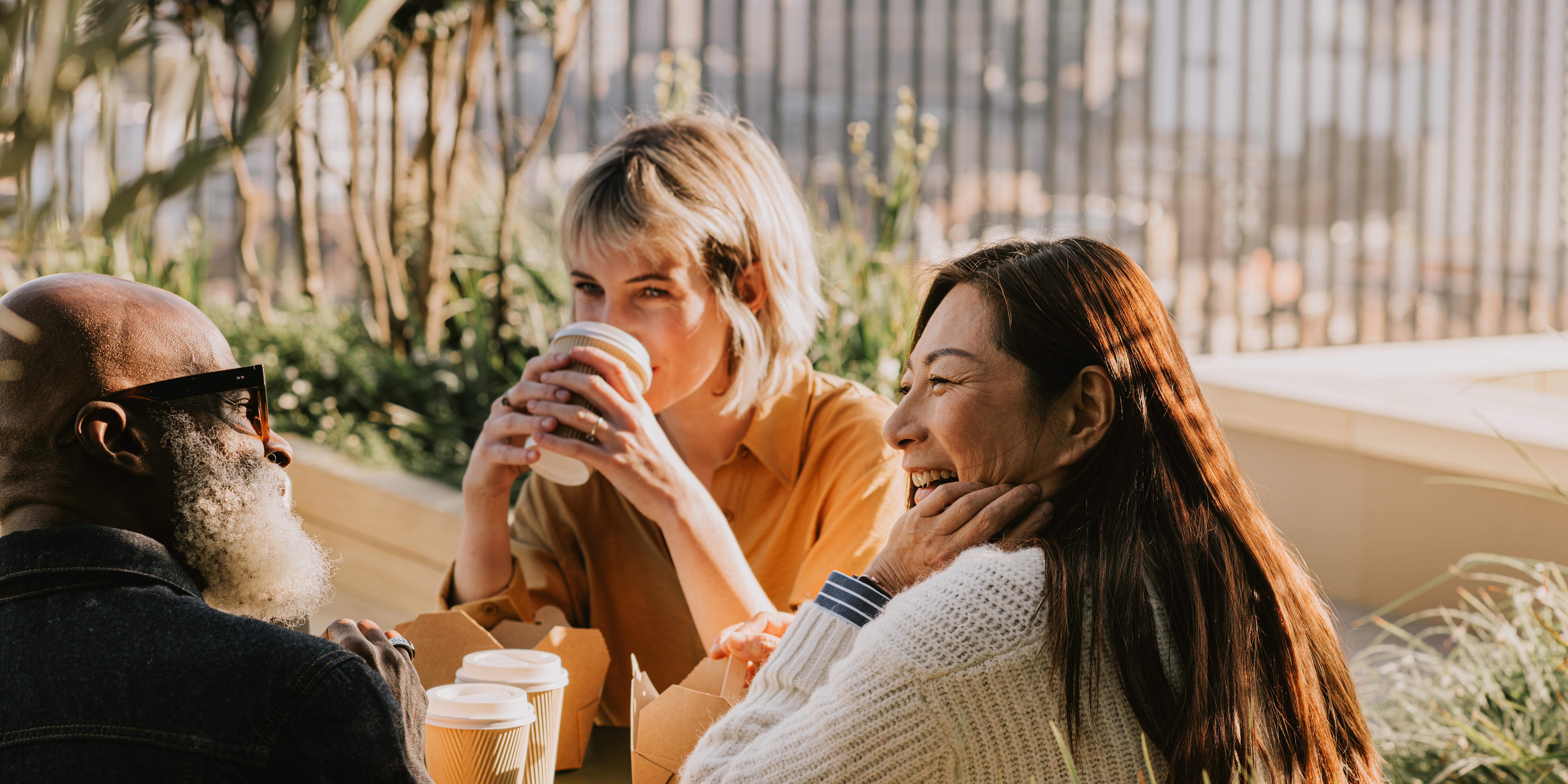 People sitting together